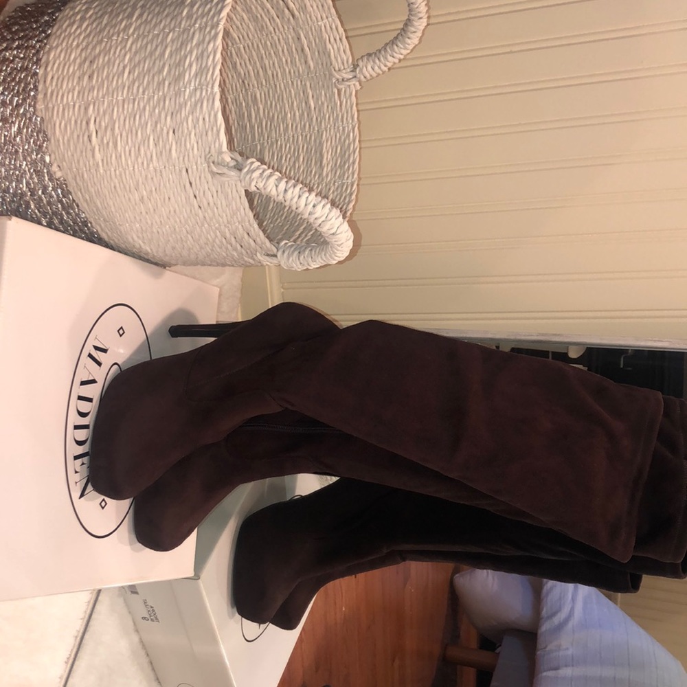 Steve Madden Chocolate Brown Heel Boots